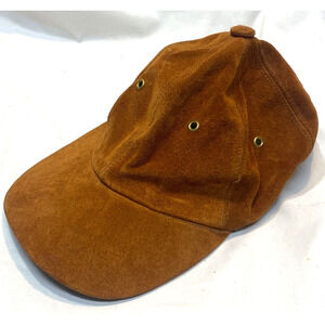 Vintage United Hatters Cap & Millinery Brown suede Baseball Hat cap Adjustable